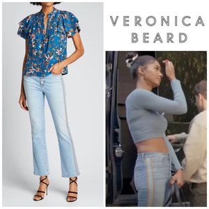 Veronica Beard Carolyn Baby Bootcut in Amsterdam Blue